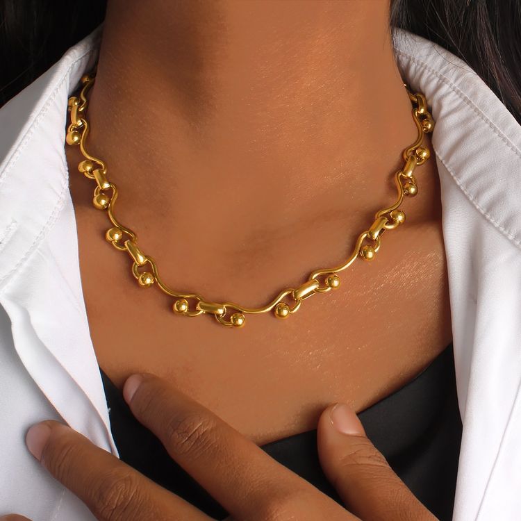 Gold-Tone Necklace And Bracelet Set image 7