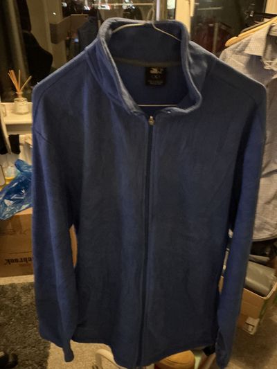 Starter Fleece Blue Zip-Up Jacket