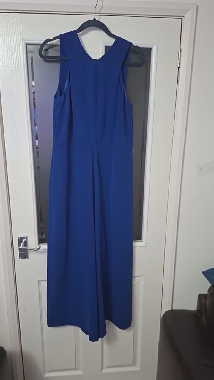 Blue warehouse wide leg jumpsuit  imagen 1