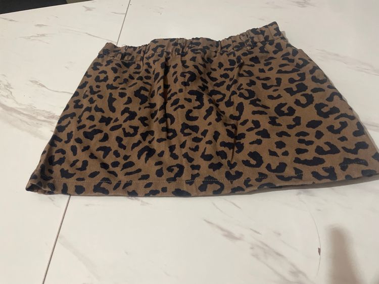 Brown Leopard Print Skirt image 3