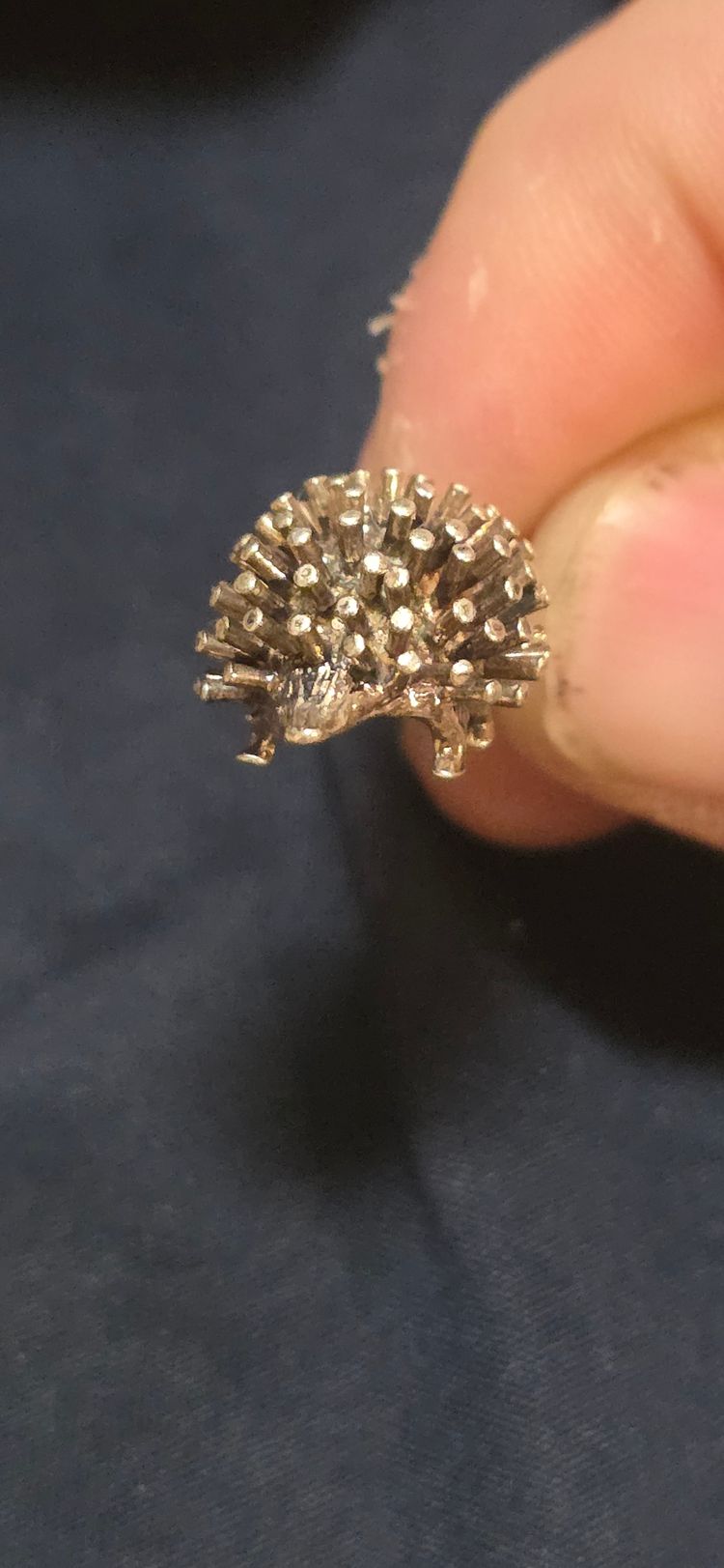 £20). 925 sterling silver Hedgehog-Shaped Pendant Charm image 6