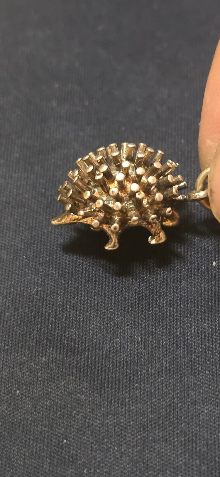 £20). 925 sterling silver Hedgehog-Shaped Pendant Charm