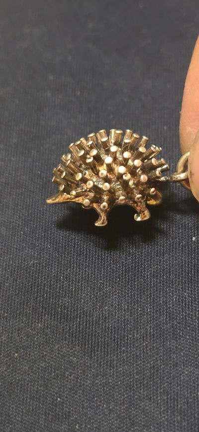 £20). 925 sterling silver Hedgehog-Shaped Pendant Charm