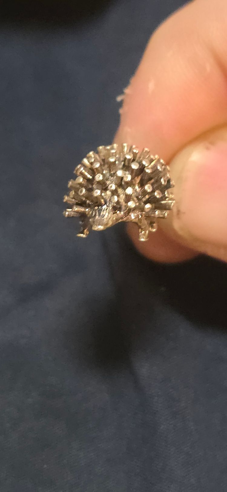 £20). 925 sterling silver Hedgehog-Shaped Pendant Charm image 3