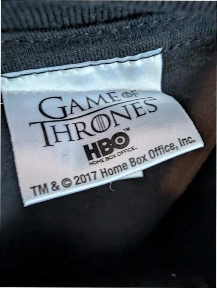 Game Of Thrones Jon Snow Graphic T-Shirt Black XL Nights Watch HBO Tee image 8