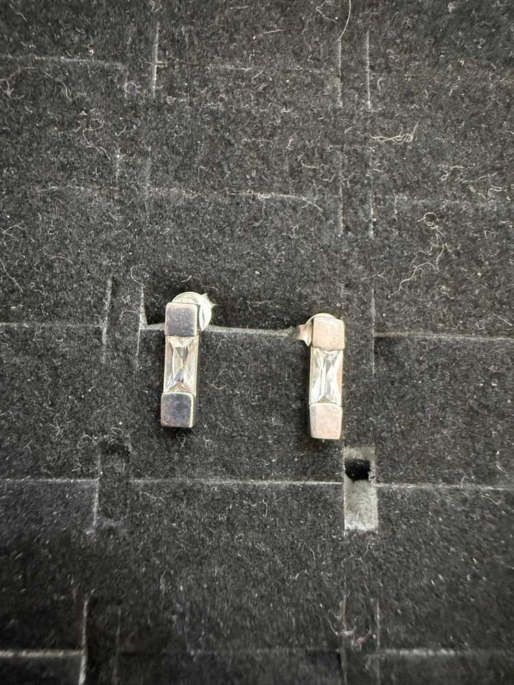 Silver Stud Earrings image 3