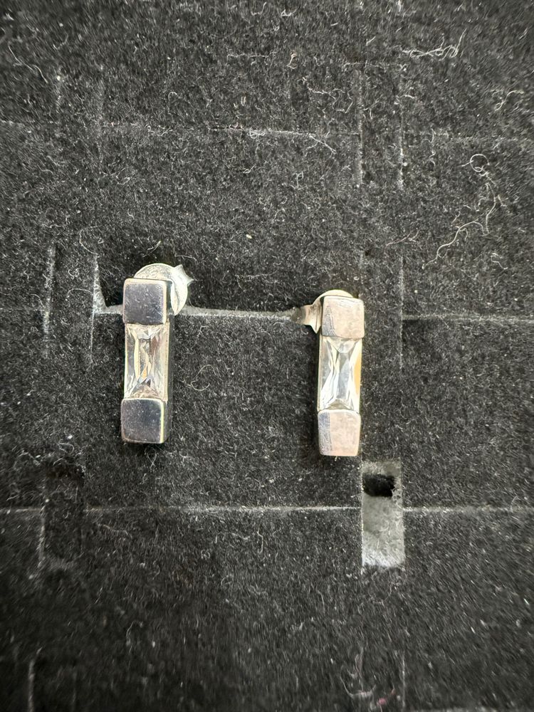 Silver Stud Earrings image 1