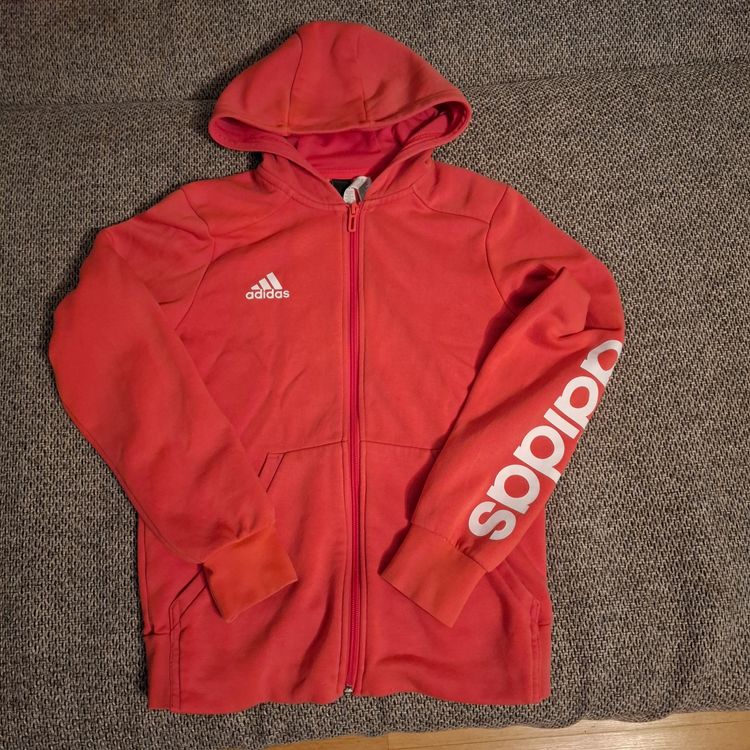 Adidas Originals Adidas Red Zip-Up Hoodie product image