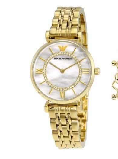 Emporio Armani AR1907 Gold Wristwatch for Women