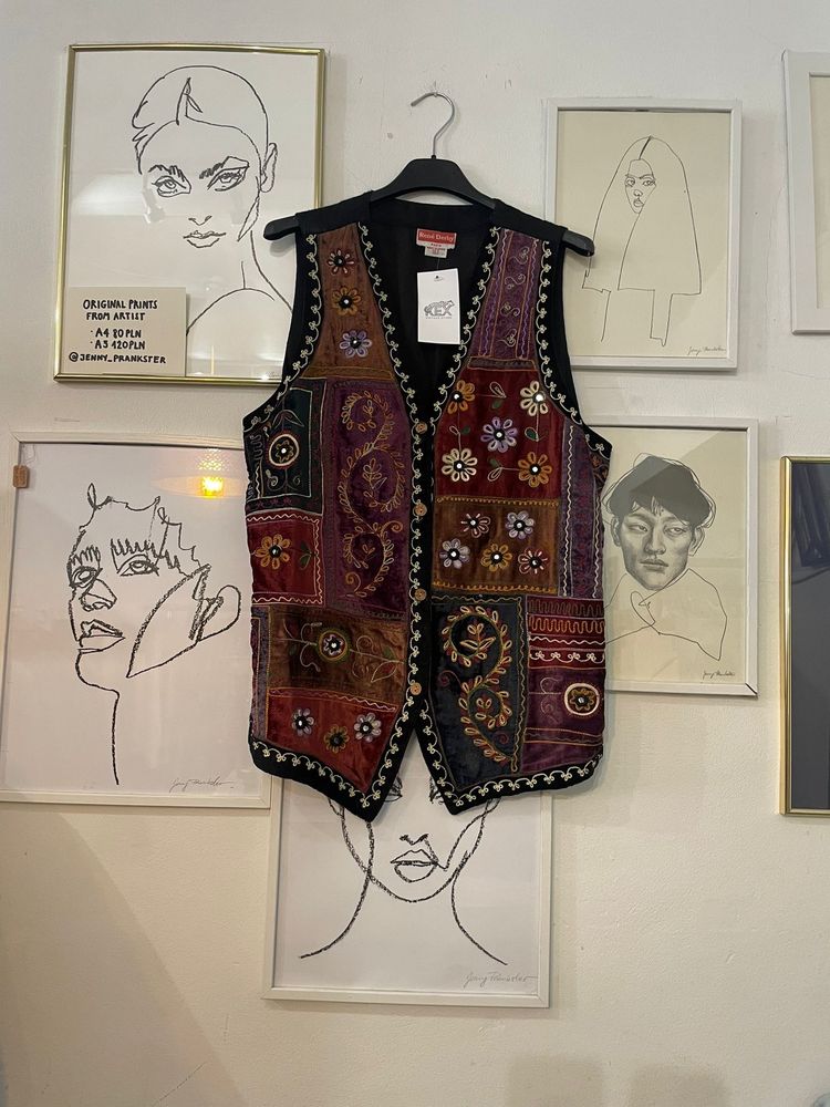 Other embroidered patchwork vest product image