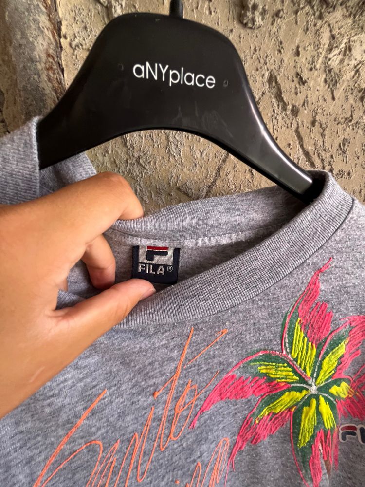 Fila Grey Graphic T-Shirt 3