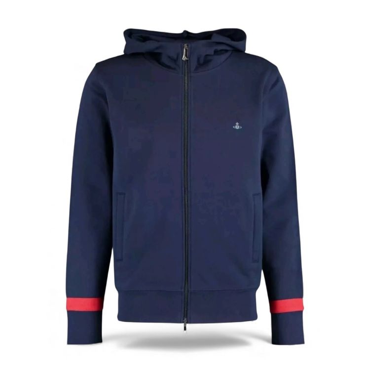 Vivienne Westwood navy zip hoodie RRP £350 