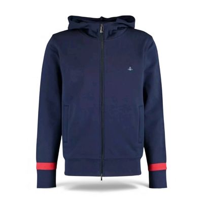 Vivienne Westwood navy zip hoodie RRP £350