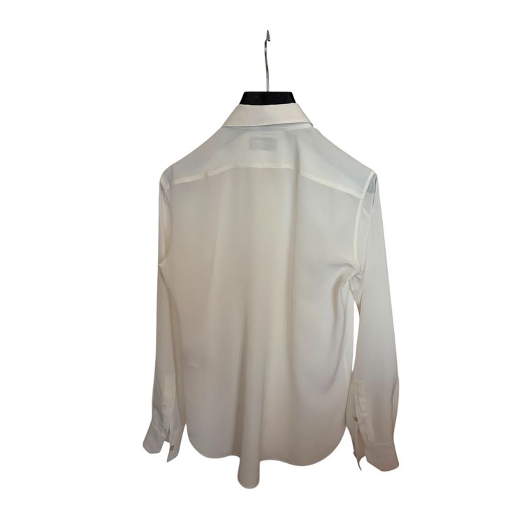 Saint Laurent Paris Ecru Sheer Silk Shirt 5