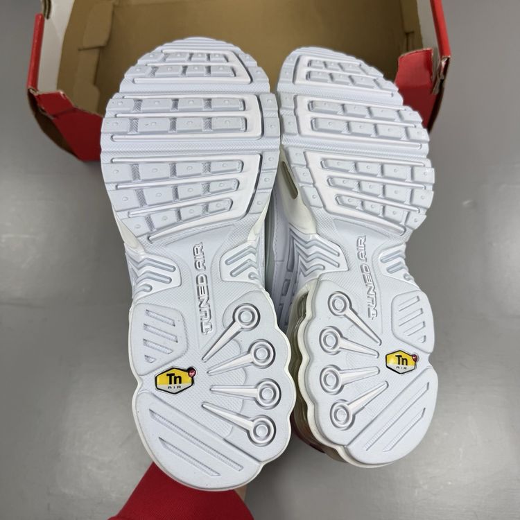 Size 5 - Nike Air Max Plus 3 Multi Swoosh White Navy Trainers FJ4225 100 image 8