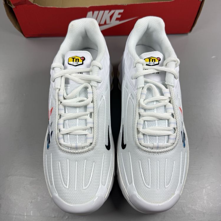 Size 5 - Nike Air Max Plus 3 Multi Swoosh White Navy Trainers FJ4225 100 image 2