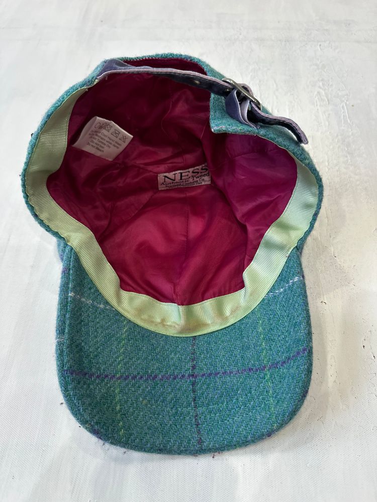 Immagine di winter edit | blue wool cap with check print 2