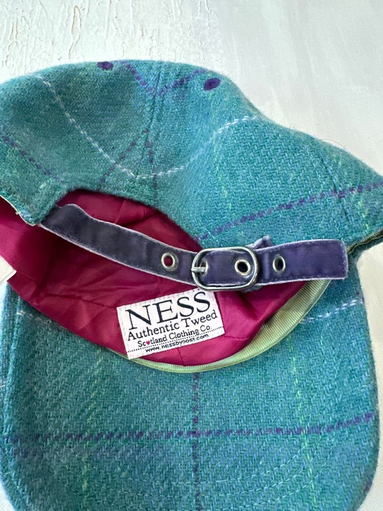 Immagine di winter edit | blue wool cap with check print 7