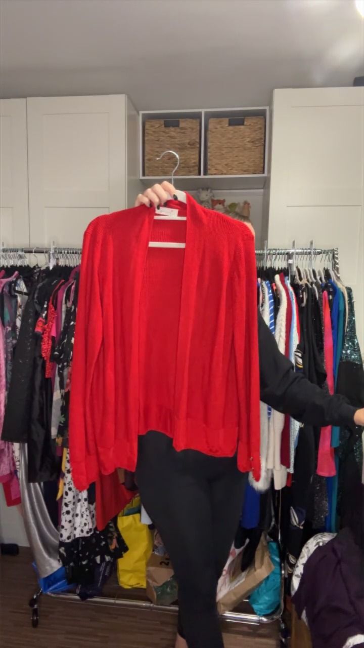 Per Una per una red cardigan size 16 product image