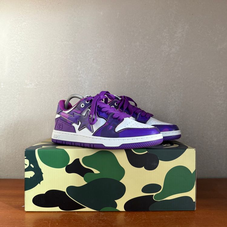 A Bathing Ape Bape SK8 STA | Purple Camo | UK 8 image 9