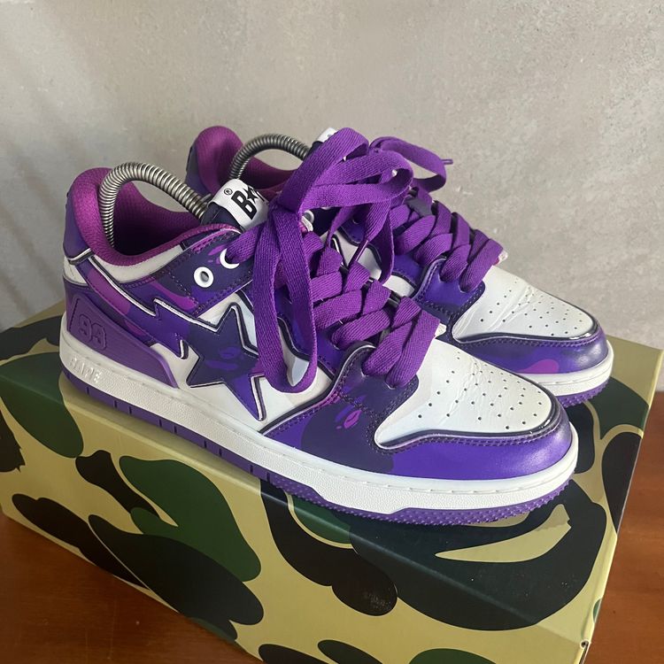 A Bathing Ape Bape SK8 STA | Purple Camo | UK 8 image 8