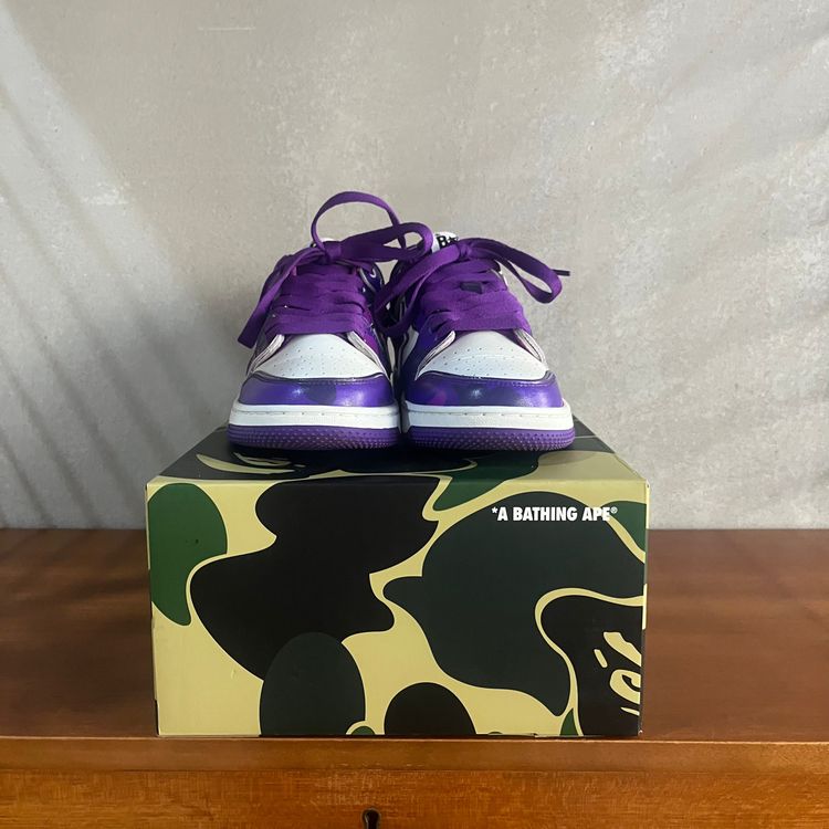 A Bathing Ape Bape SK8 STA | Purple Camo | UK 8 image 5