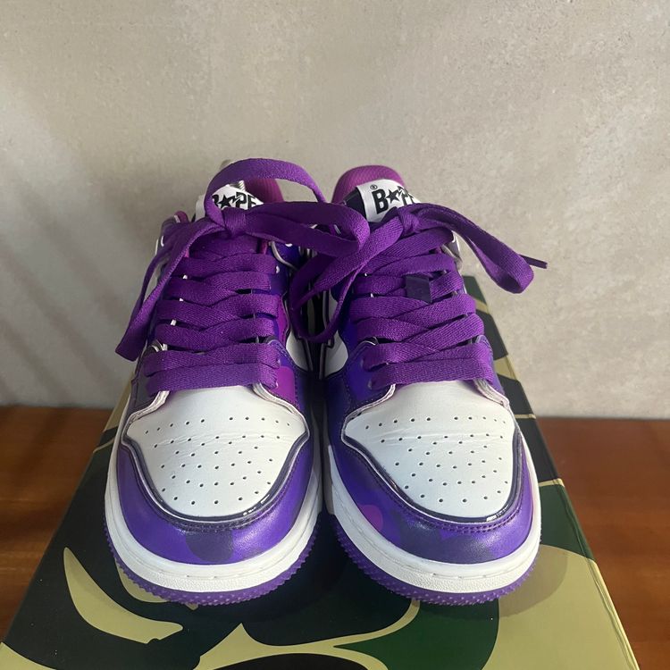 A Bathing Ape Bape SK8 STA | Purple Camo | UK 8 image 3