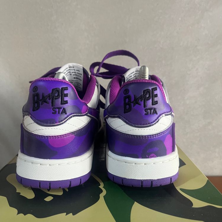 A Bathing Ape Bape SK8 STA | Purple Camo | UK 8 image 6