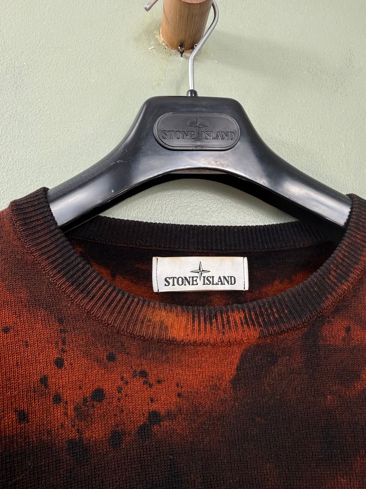 Stone Island Handpainted Tortoise Shell Camo Jumper 4