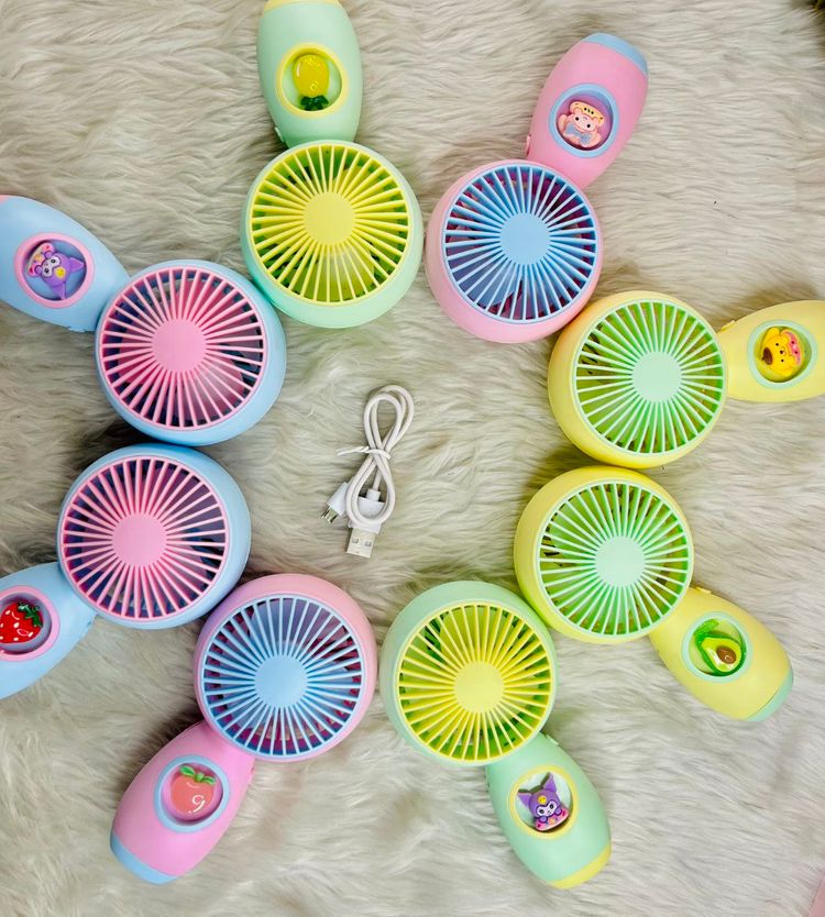 Other Colorful Handheld Mini Fans With Cartoon Buttons product image