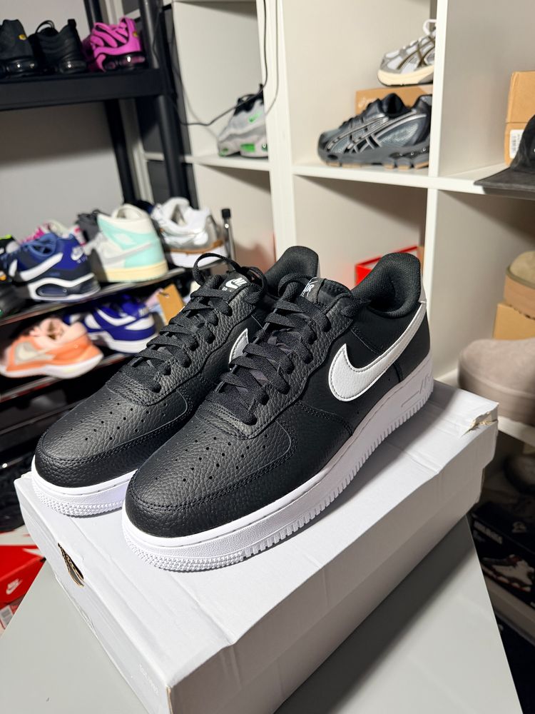 Nike Air Force 1 '07 - Black, UK Size 10 - Brand New Full Box