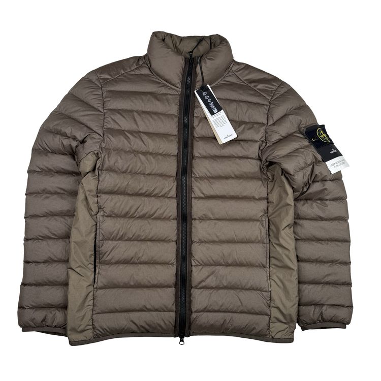 Immagine di Stone Island 2024 Chocolate Loom Woven Chambers R Nylon Down-TC Puffer Jacket - Medium 1