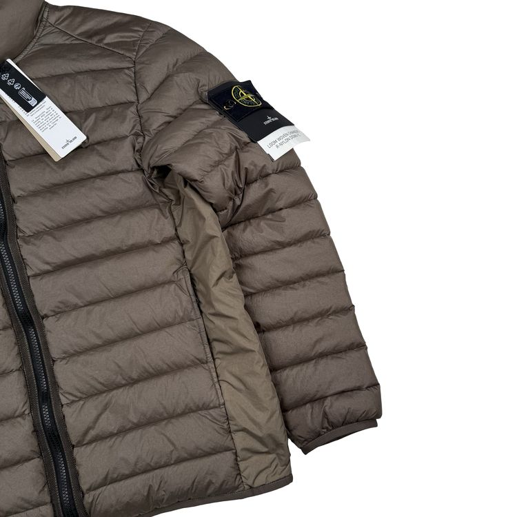 Immagine di Stone Island 2024 Chocolate Loom Woven Chambers R Nylon Down-TC Puffer Jacket - Medium 5