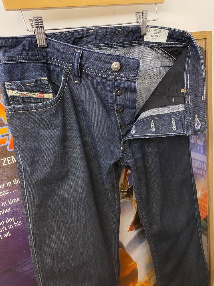 Immagine di 2000s Diesel Industry Ruky Slim Bootcut Denim Jeans 7