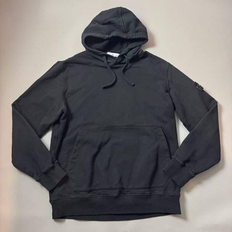 Stone Island Black Cotton Hoodie- XXL obraz 1