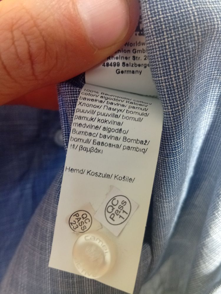 Blue Short Sleeve Button-Up Shirt image 8