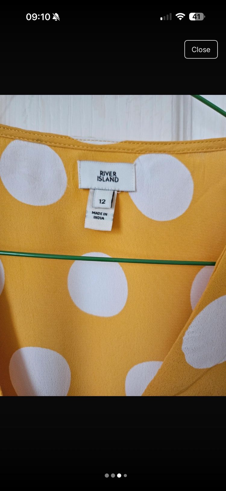 River Island Yellow Polka Dot Blouse image 4