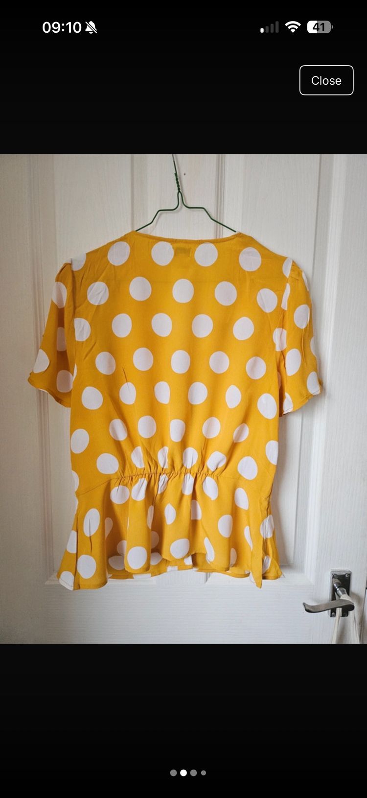 River Island Yellow Polka Dot Blouse image 2