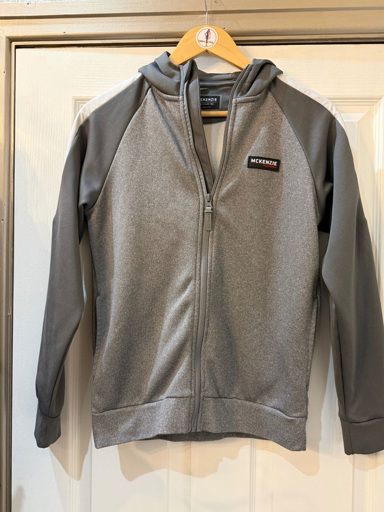 Mckenzie Grey Zip-Up Hoodie Age 13 to 14