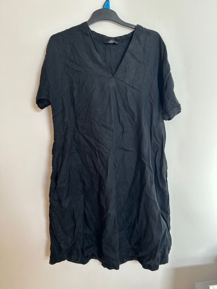 Marks & Spencer M&S Black Linen Dress product image