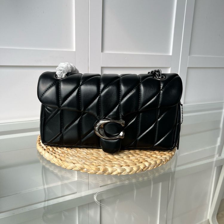 Coach Coach Black Quilted Leather Shoulder Bag tabby26 product image