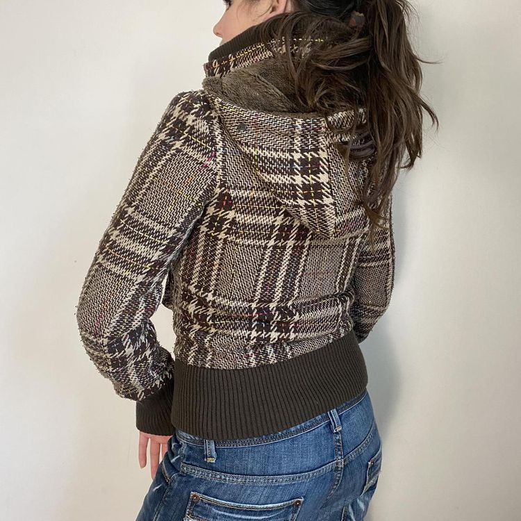 Y2K plaid wool jacket  image 4