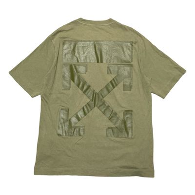 Off White Medium Arrows Khaki Green Tee Virgil Abloh