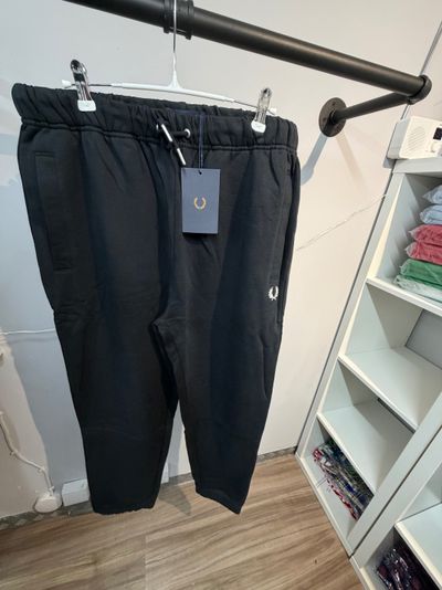 Fred Perry Black Loopback Sweatpant