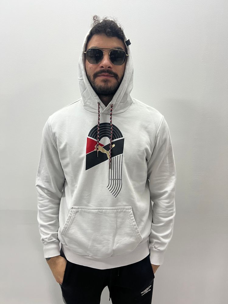 Puma White Hoodie