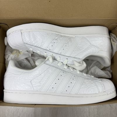Adidas Superstar White Gold Metallic AQ6686