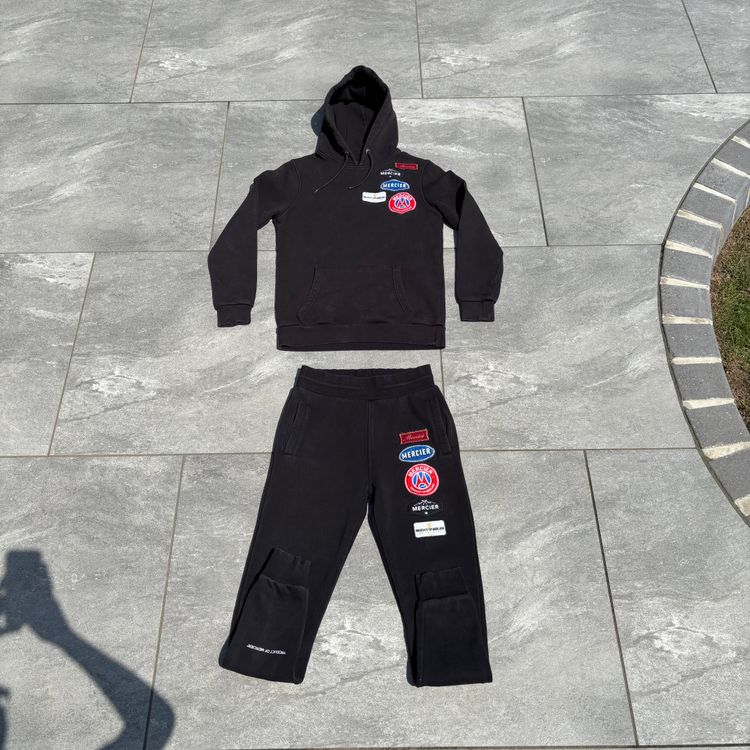 Mercier Black Hoodie And Sweatpants Set image 1