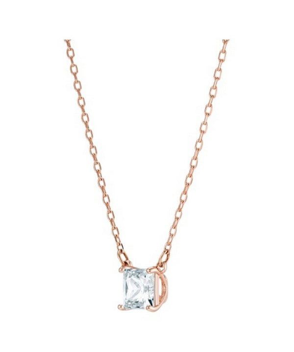 Swarovski Stilla Attract Clear Crystals And Rose Gold Tone Necklace 5510698 For Women 3