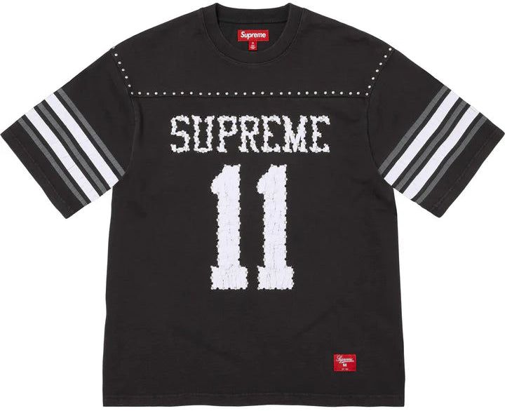 Supreme SUPREME STUDDED S/S FOOTBALL T-SHIRT 'BLACK' (SS26) product image