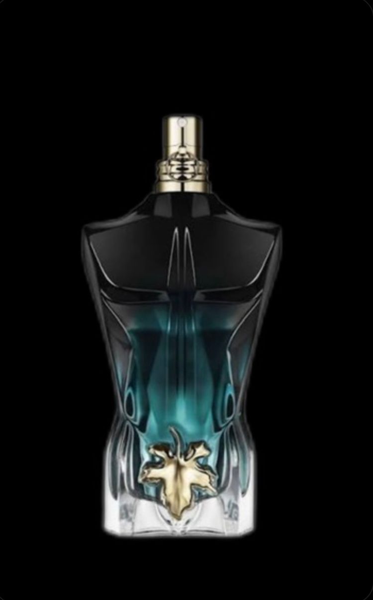 Black And Blue Torso-Shaped Bottle image 1